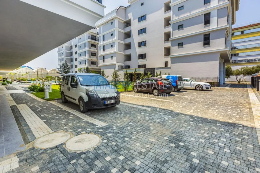 Новая квартира в Каргыджаке с боковым видом на море в молодом комплексе  10 