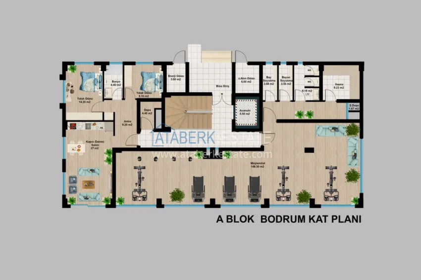 Купить дешево Новый элитный проект жилого комплекса в Алании – горный район Тепе 1 