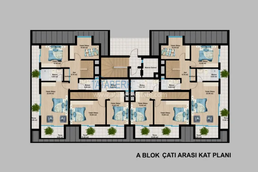 Купить дешево Новый элитный проект жилого комплекса в Алании – горный район Тепе 3 