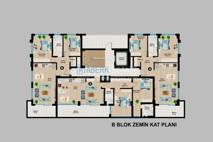 Купить дешево Новый элитный проект жилого комплекса в Алании – горный район Тепе 6 