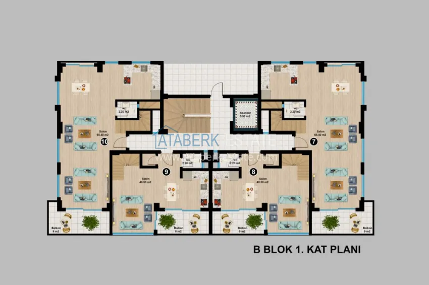 Купить дешево Новый элитный проект жилого комплекса в Алании – горный район Тепе 7 