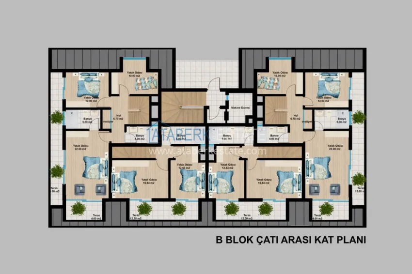 Купить дешево Новый элитный проект жилого комплекса в Алании – горный район Тепе 8 