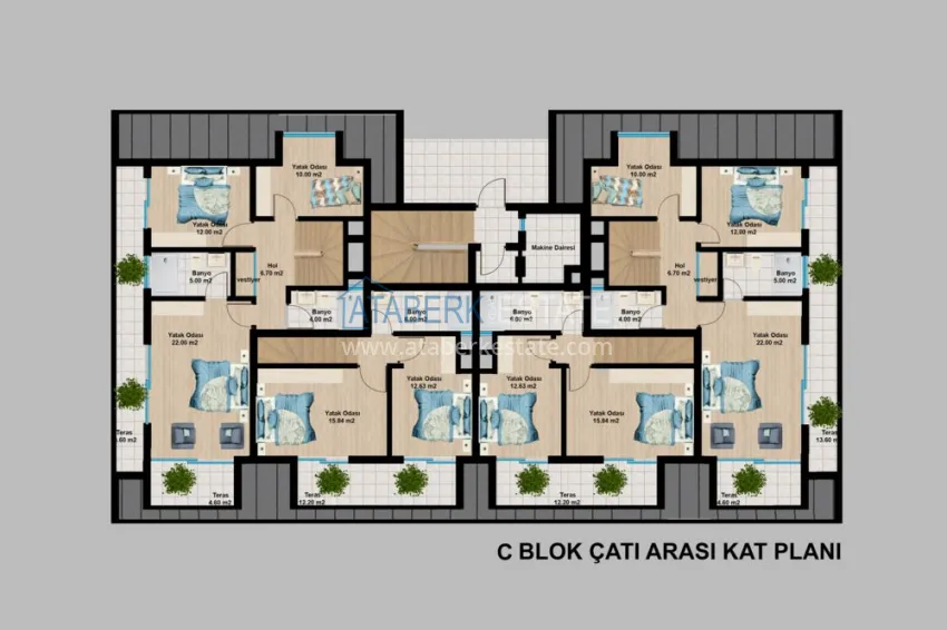 Купить дешево Новый элитный проект жилого комплекса в Алании – горный район Тепе 11 