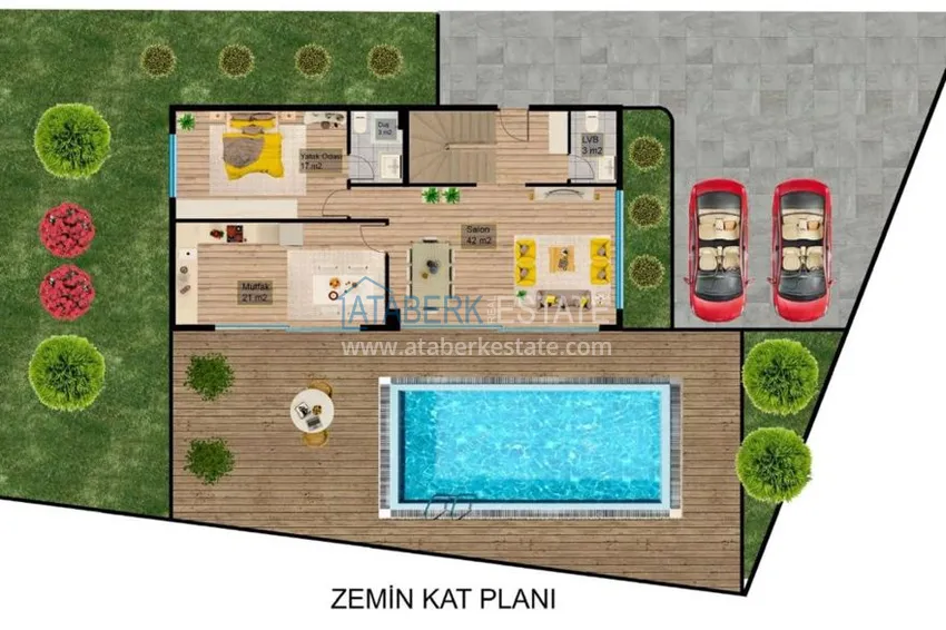 Купить дешево Люксовые виллы от застройщика в Алании – район Бекташ 1 