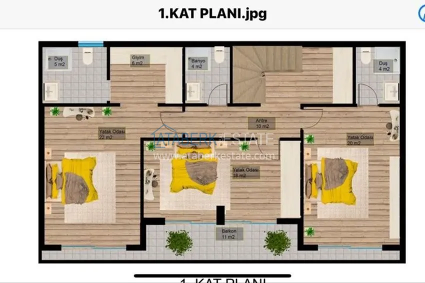 Купить дешево Люксовые виллы от застройщика в Алании – район Бекташ 6 