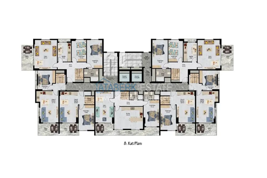 Купить дешево Новый проект семейного жилого комплекса в районе Авсаллар 2 
