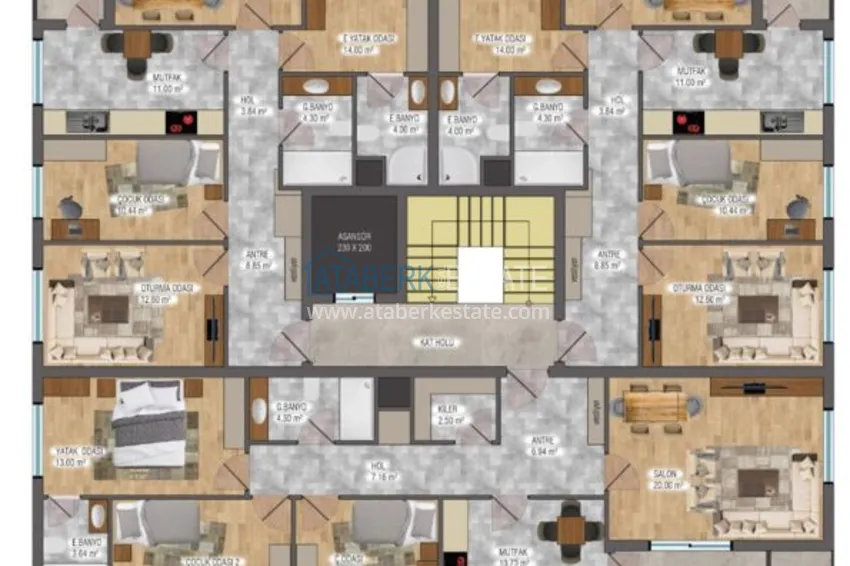 Купить дешево Новый современный жилой комплекс в центре Анталии - недвижимость под гражданство 1 