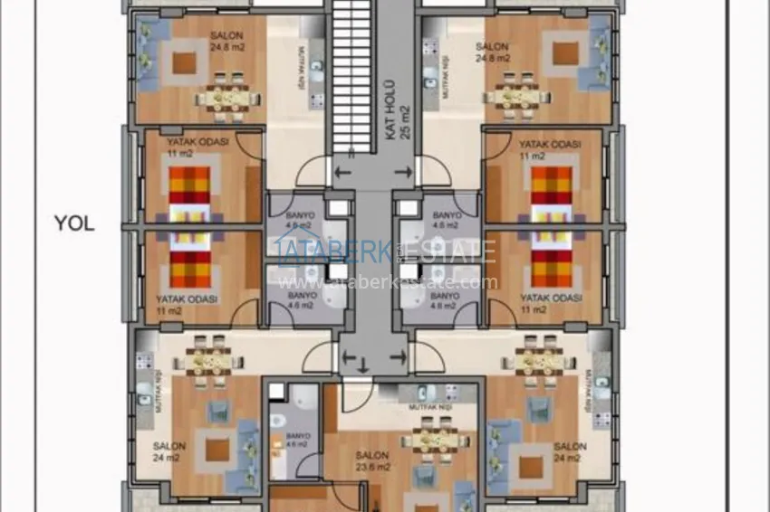 Купить дешево Новый проект жилого комплекса в Каргыджаке на 2 береговой линии 1 
