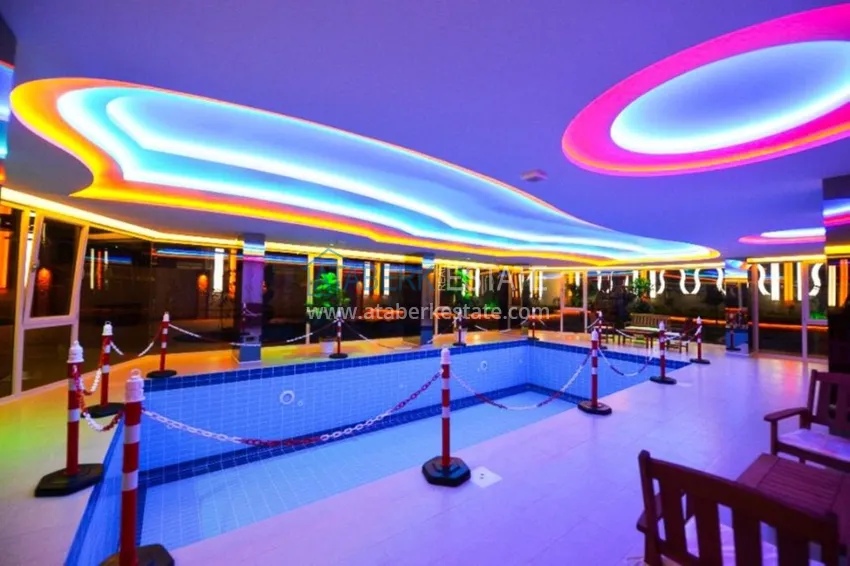 Квартира в Махмутларе видовая, меблированная в комплексе премиум класса  13 