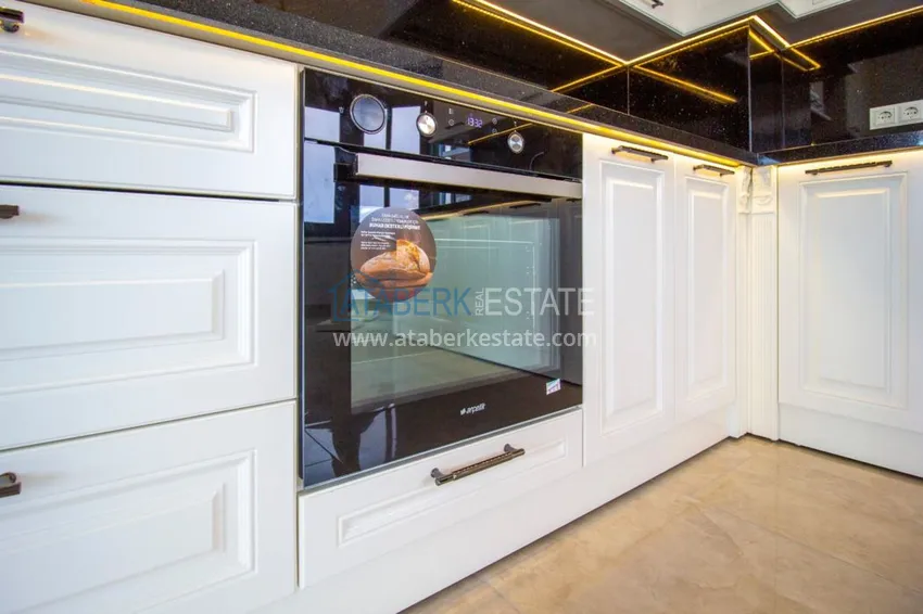 Приобрести Квартира в центре Алании стильный интерьер, отдельная кухня, застекленный балкон  11 