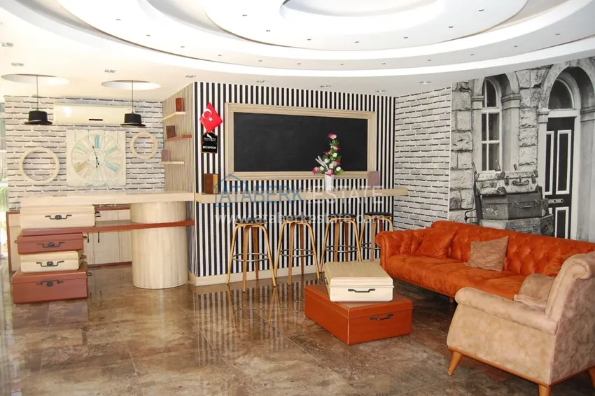 Квартира в Махмутлар двухкомнатная с мебелью в современной резиденции  11 