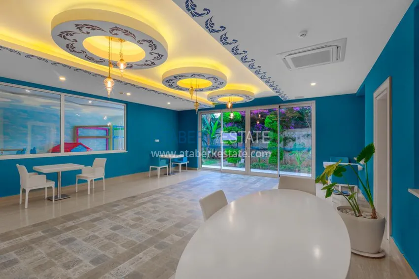 Квартира в Махмутлар с мебелью видом на море в комплексе класса-люкс  11 