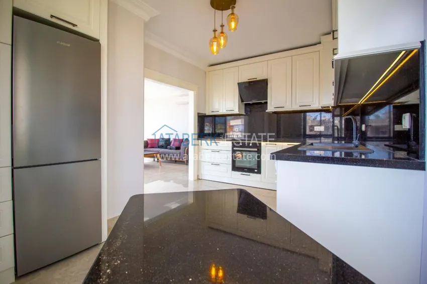 Приобрести Квартира в центре Алании стильный интерьер, отдельная кухня, застекленный балкон  12 