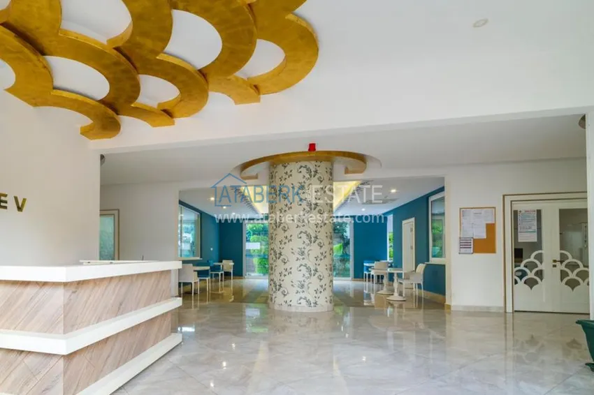 Квартира в Махмутлар с мебелью видом на море в комплексе класса-люкс  12 