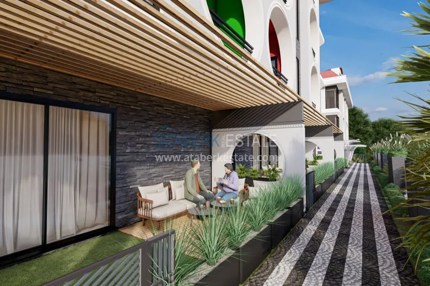 Квартиры в Алании на этапе строительства район Махмутлар 13 