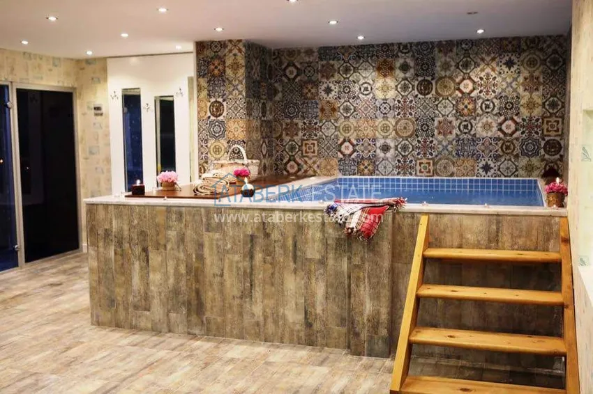 Квартира в Махмутлар двухкомнатная с мебелью в современной резиденции  15 