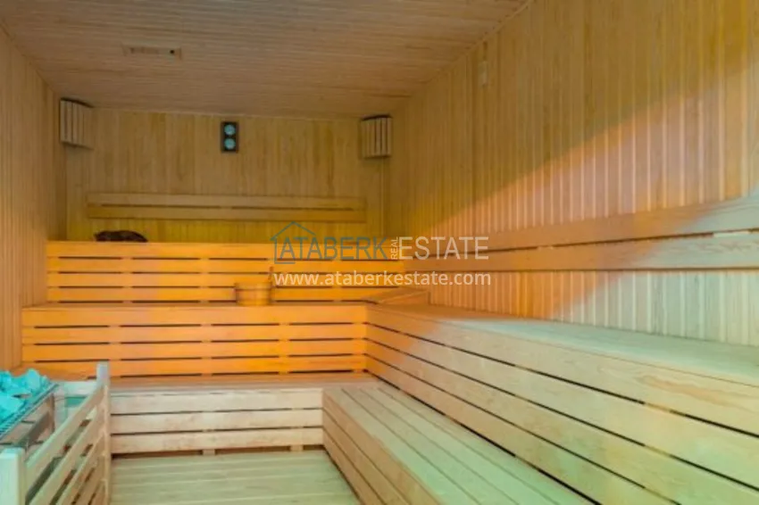 Квартира в Махмутларе, с мебелью в современном комплексе 15 