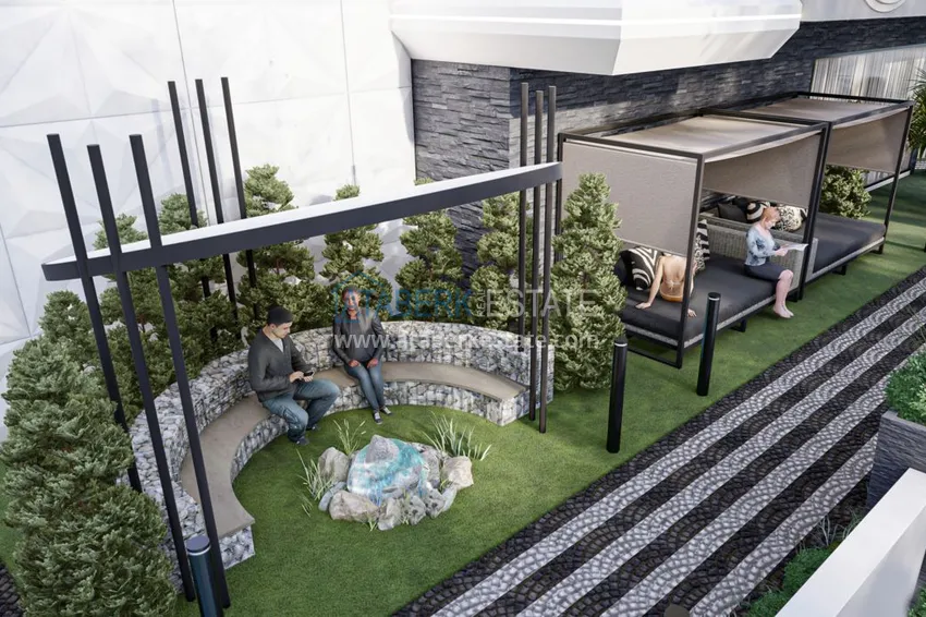 Квартиры в Алании на этапе строительства район Махмутлар 15 