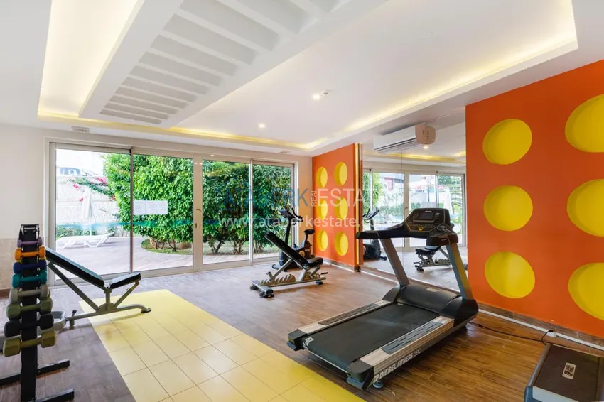 Квартира в Махмутлар с мебелью видом на море в комплексе класса-люкс  15 