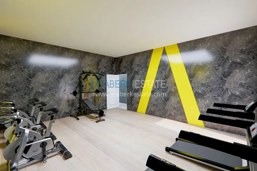 Квартира в Махмутларе с мебелью видом на море и горы 17 