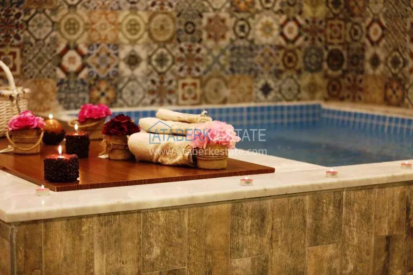 Квартира в Махмутлар двухкомнатная с мебелью в современной резиденции  17 