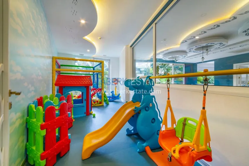 Квартира в Махмутлар с мебелью видом на море в комплексе класса-люкс  19 