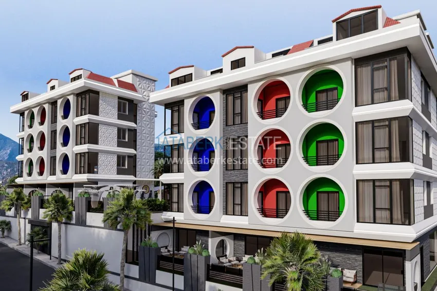 Квартиры в Алании на этапе строительства район Махмутлар 1 