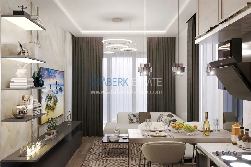 Приобрести Квартиры в Алании на этапе строительства район Махмутлар 1 