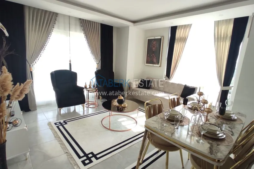 Приобрести Квартира в районе Кестель с новой мебелью, видом на море и горы 1 