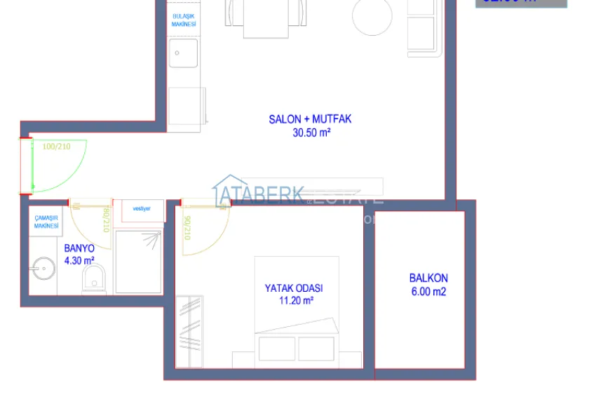 Купить дешево Новый высококачественный проект жилого комплекса в центре Авсаллара 7 