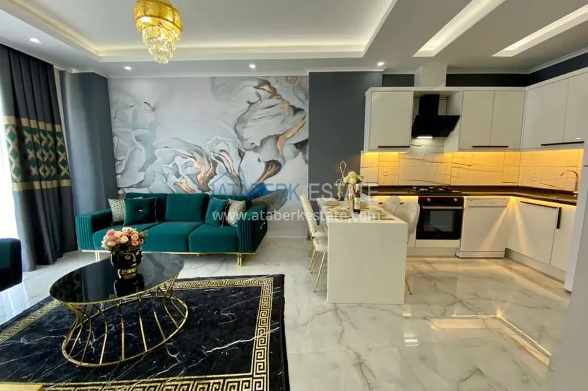 Приобрести Квартиры в Махмутларе, с новой мебелью в современном комплексе 3 