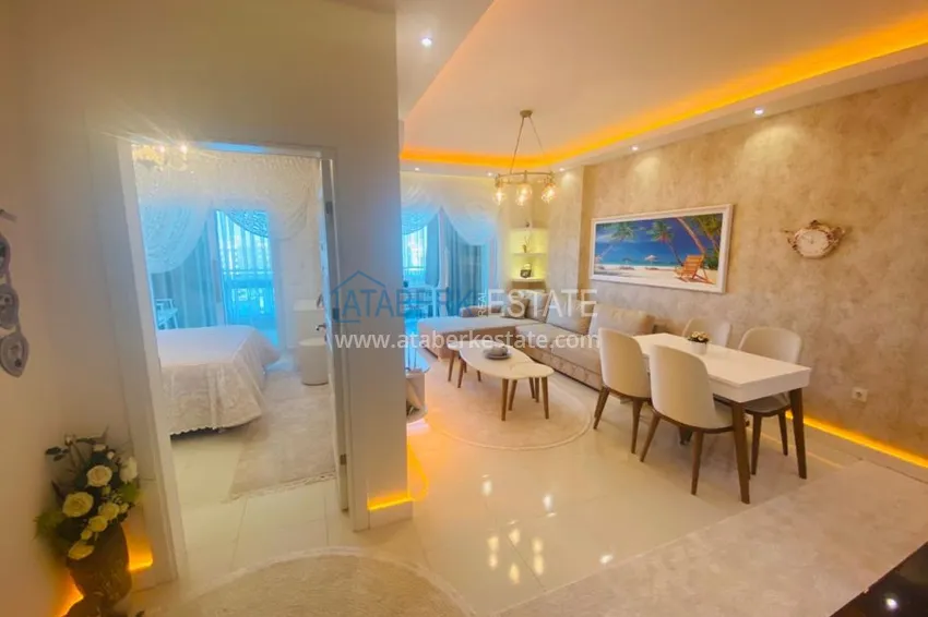 Приобрести Квартира в Махмутларе видовая, меблированная в комплексе премиум класса  2 