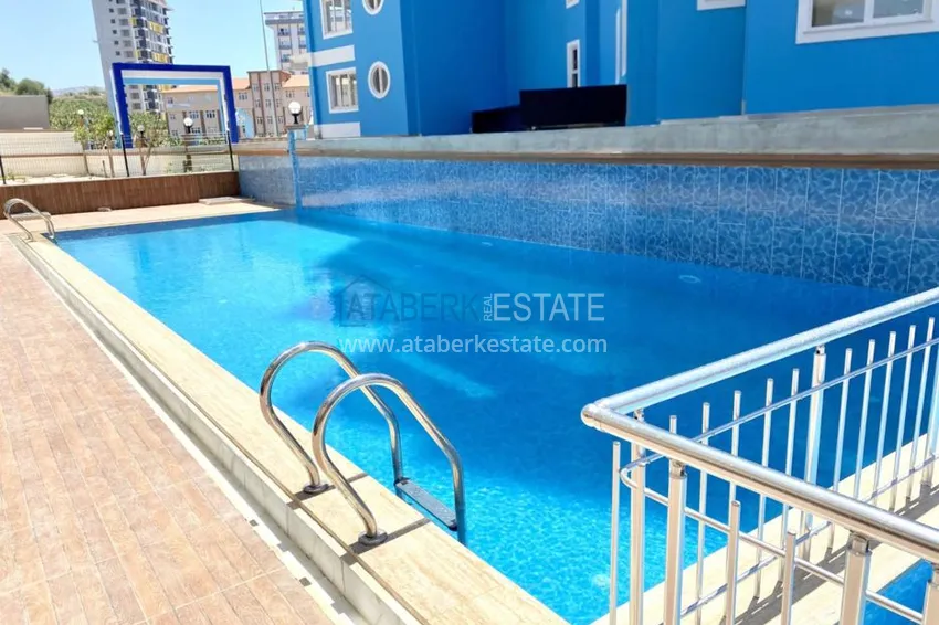 Квартира в Махмутларе с чистовой отделкой, в комфортабельном комплексе 3 