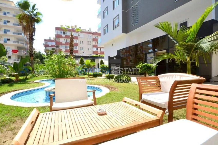 Квартира в Махмутлар двухкомнатная с мебелью в современной резиденции  3 