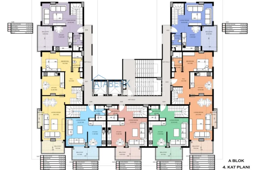 Купить дешево Новый проект малоэтажного жилого комплекса на берегу моря в Каргыджаке  1 