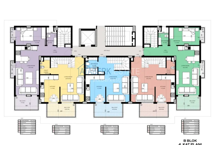 Купить дешево Новый проект малоэтажного жилого комплекса на берегу моря в Каргыджаке  4 