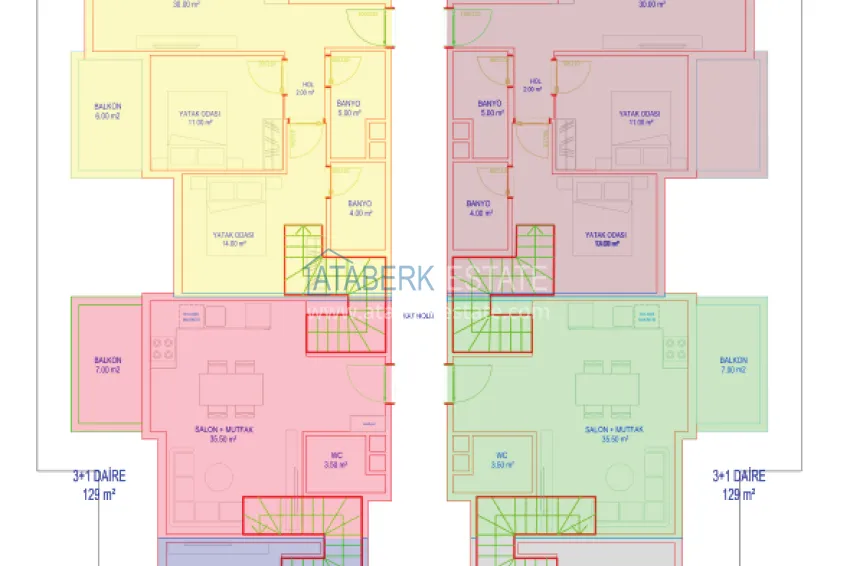 Купить дешево Новый высококачественный проект жилого комплекса в центре Авсаллара 3 