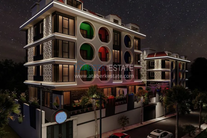 Квартиры в Алании на этапе строительства район Махмутлар 4 