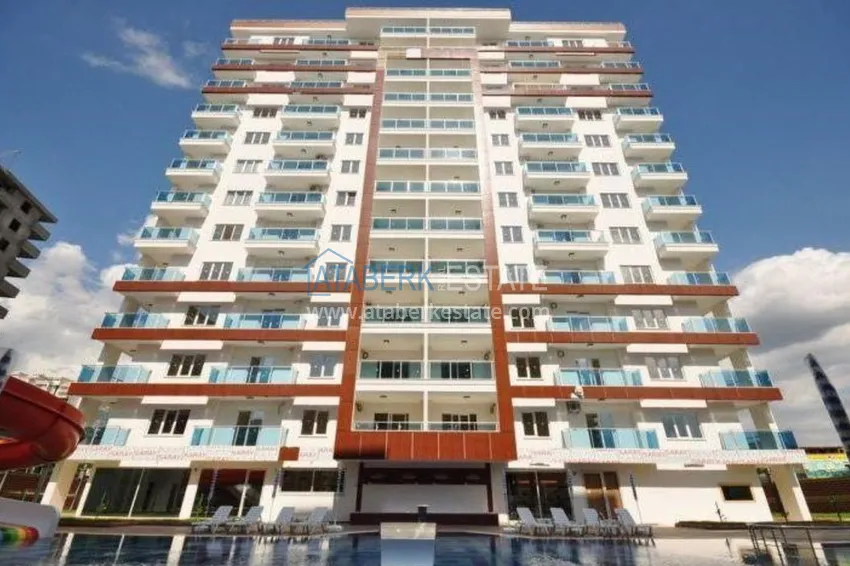 Квартира в Махмутларе, меблированная с застекленным балконом 5 