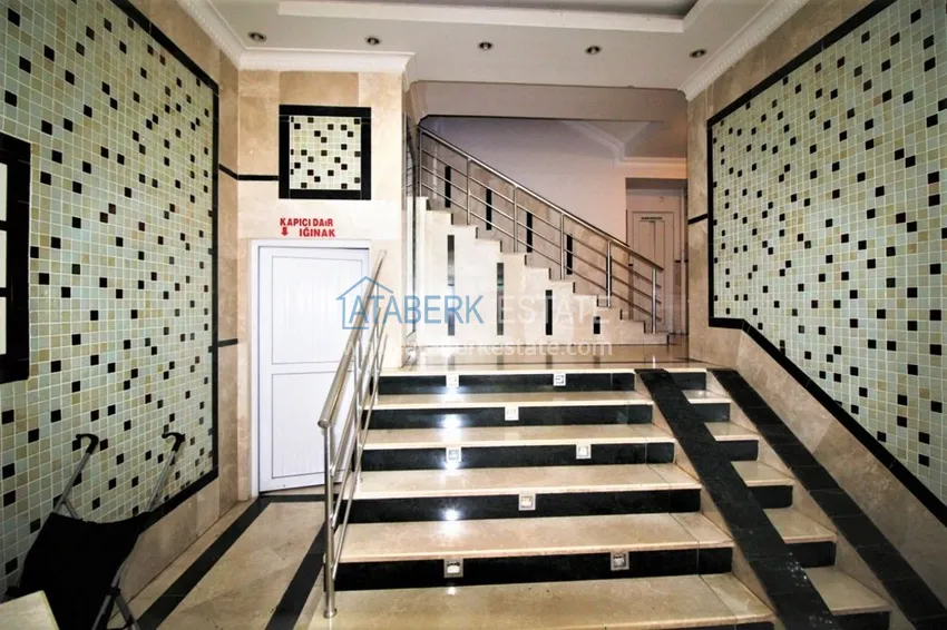 Квартира в центре Алании - 3 спальни, отдельная кухня, система отопления  5 