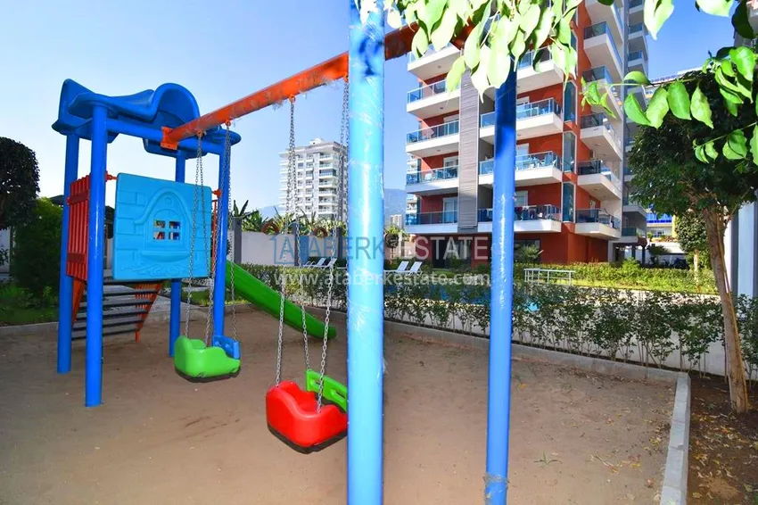 Квартира в Махмутларе с застекленным балконом и мебелью 9 