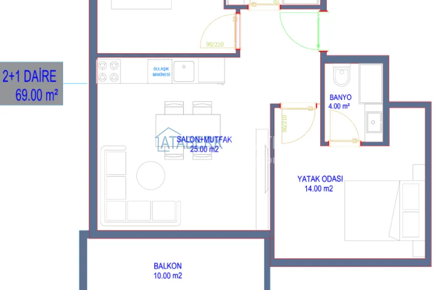 Купить дешево Новый высококачественный проект жилого комплекса в центре Авсаллара 9 