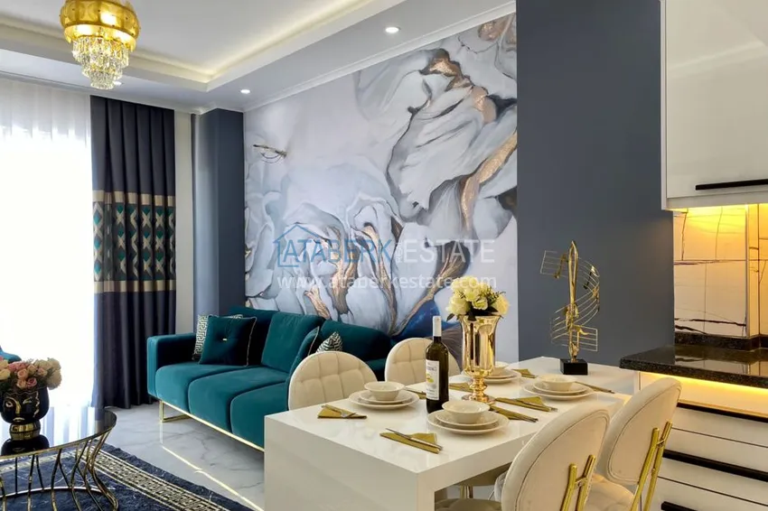 Приобрести Квартиры в Махмутларе, с новой мебелью в современном комплексе 7 