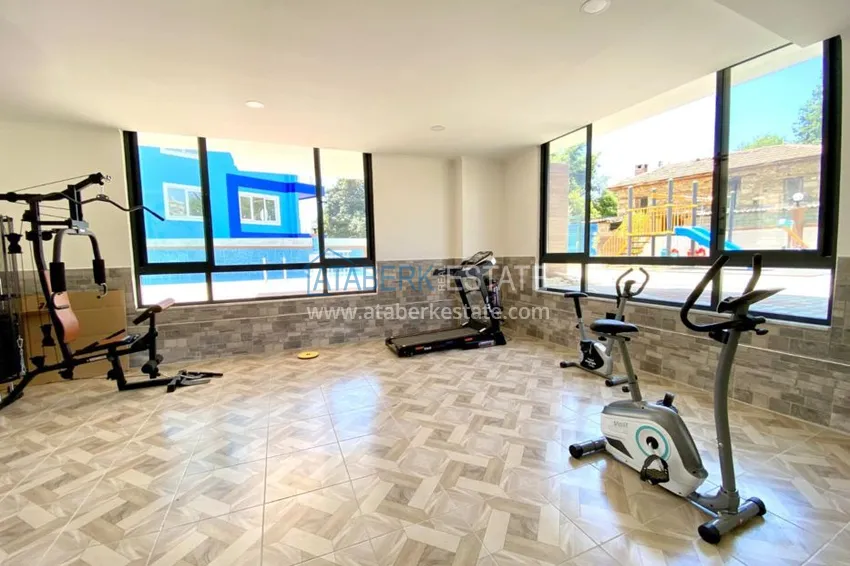 Квартира в Махмутларе с чистовой отделкой, в комфортабельном комплексе 8 