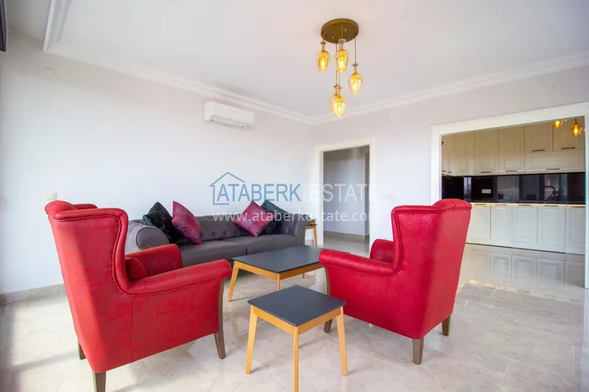 Приобрести Квартира в центре Алании стильный интерьер, отдельная кухня, застекленный балкон  8 