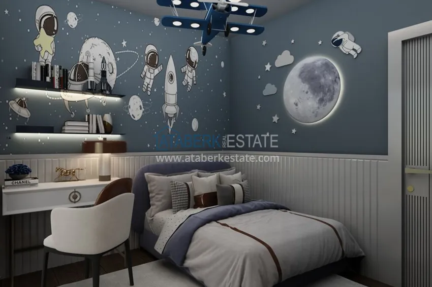 Квартиры в Алании на этапе строительства район Махмутлар 9 