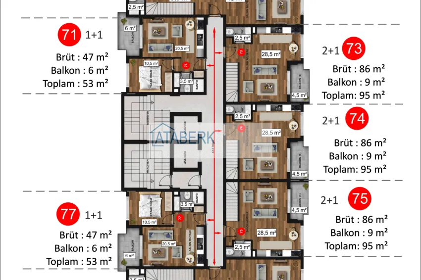 Купить дешево Новый проект элитного жилого комплекса в Махмутларе с правом на турецкое гражданство 6 