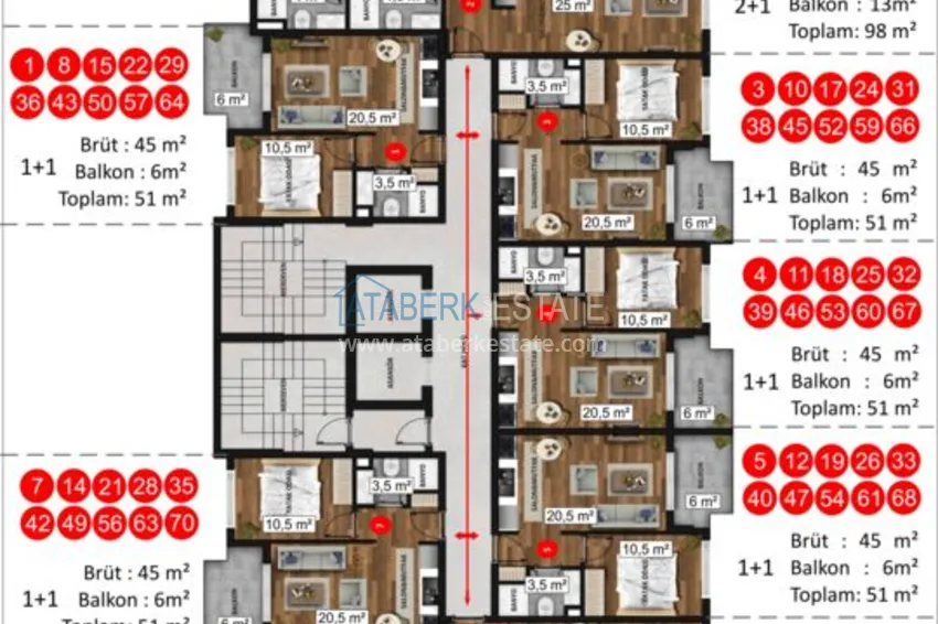 Купить дешево Новый проект элитного жилого комплекса в Махмутларе с правом на турецкое гражданство 7 