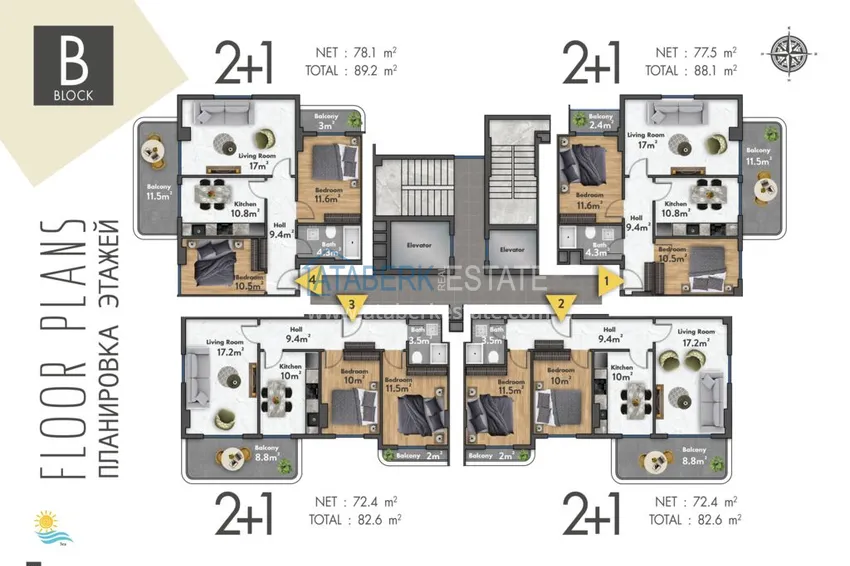 Купить дешево Новый проект жилого комплекса в Махмутларе по ценам от застройщика 7 