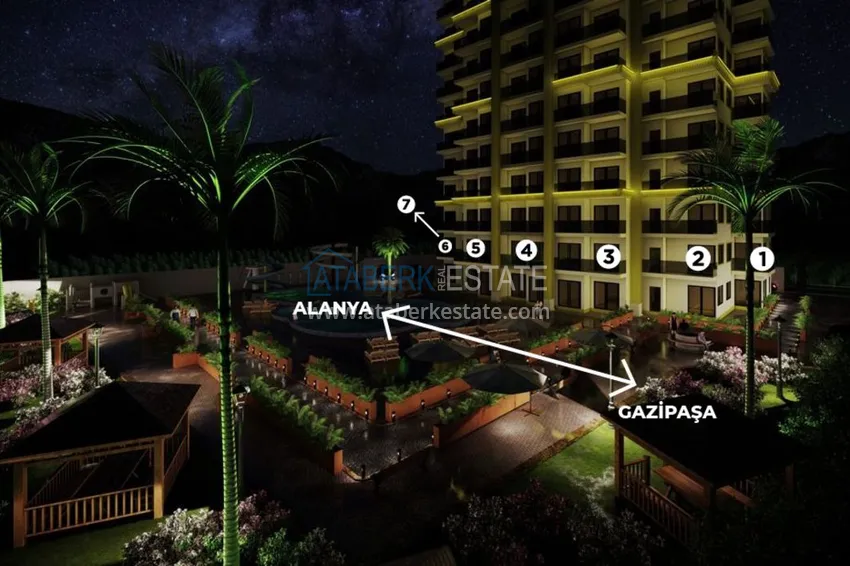 Инвестиционно-выгодный проект жилого комплекса в Махмутларе 12 